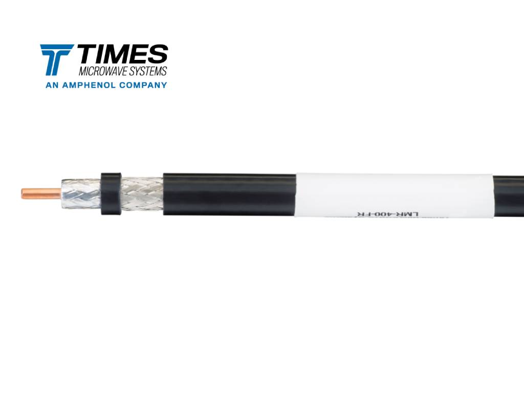 50 Ohms LMR-400 coax cable with UV Resistant jacket designed for antenna feeder jumper assemblies runs.