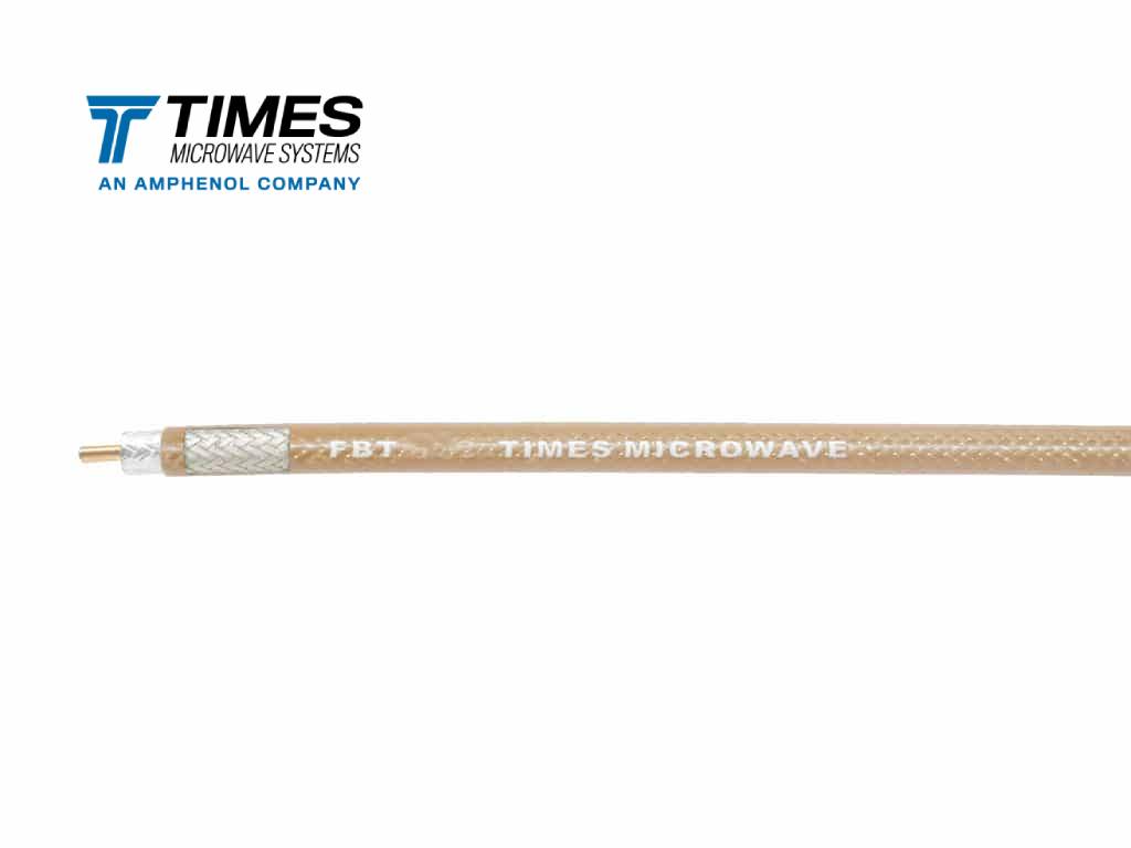 Flexible FBT-500 high-power, coaxial cable designed for semiconductor manufacturing, radars, lasers, and other applications.