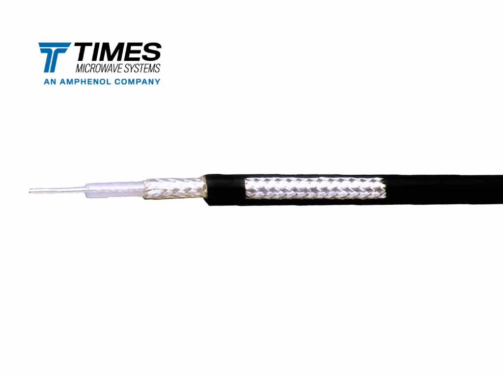 hp or hpl high-power coax cable with solid core and black jacket for semiconductor, radars, and other applications.