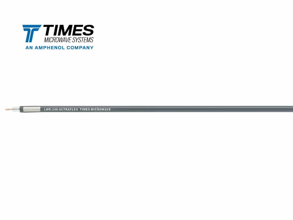 50 Ohms LMR-240 coax cable with a stranded center conductor. Perfect for applications requiring multiple bending/flexing cycles.