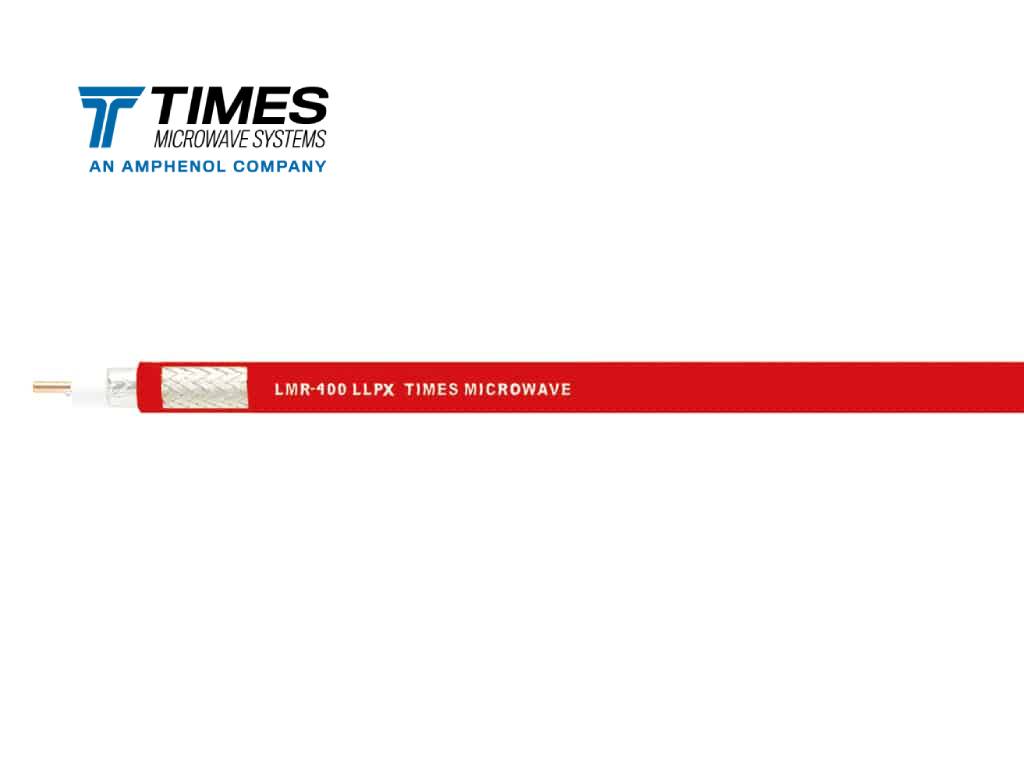 50 Ohms LMR-400-LLPX coax cable with a high-fire retardant jacket. Perfect for indoor runs within the return air handling.