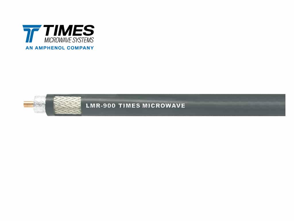 50 Ohms LMR-900-FR coax cable with non-halogen (non-toxic), low smoke, fire retardant jacket. Great for in-building runs.