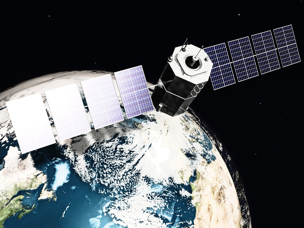 satellite in vacuum