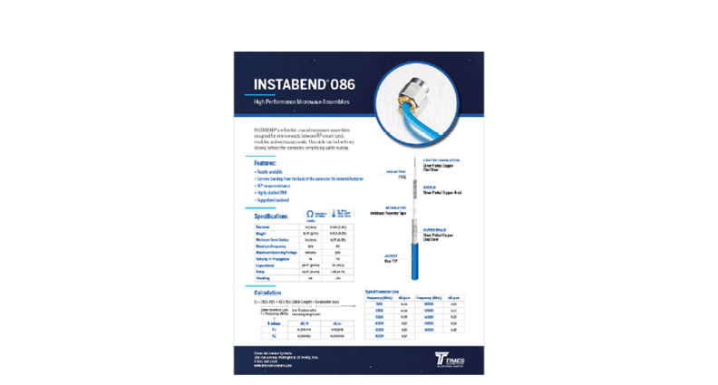 InstaBend 086 Datasheet