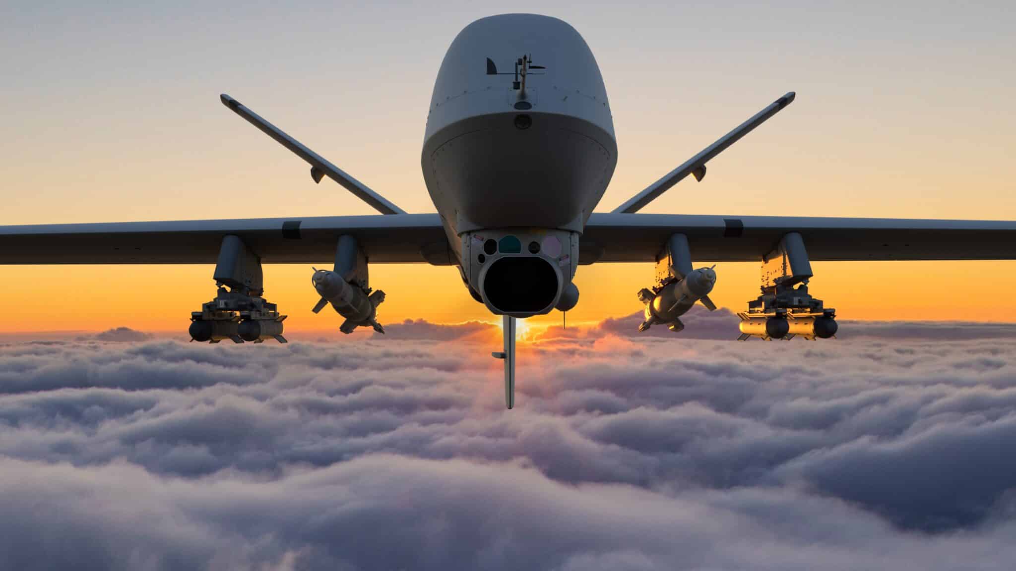 Mq-9,Reaper,Unmanned,Combat,Aircraft,On,Mission